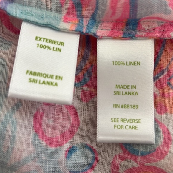 Lilly Pulitzer pink pout sleeveless linen dress - Picture 5 of 5